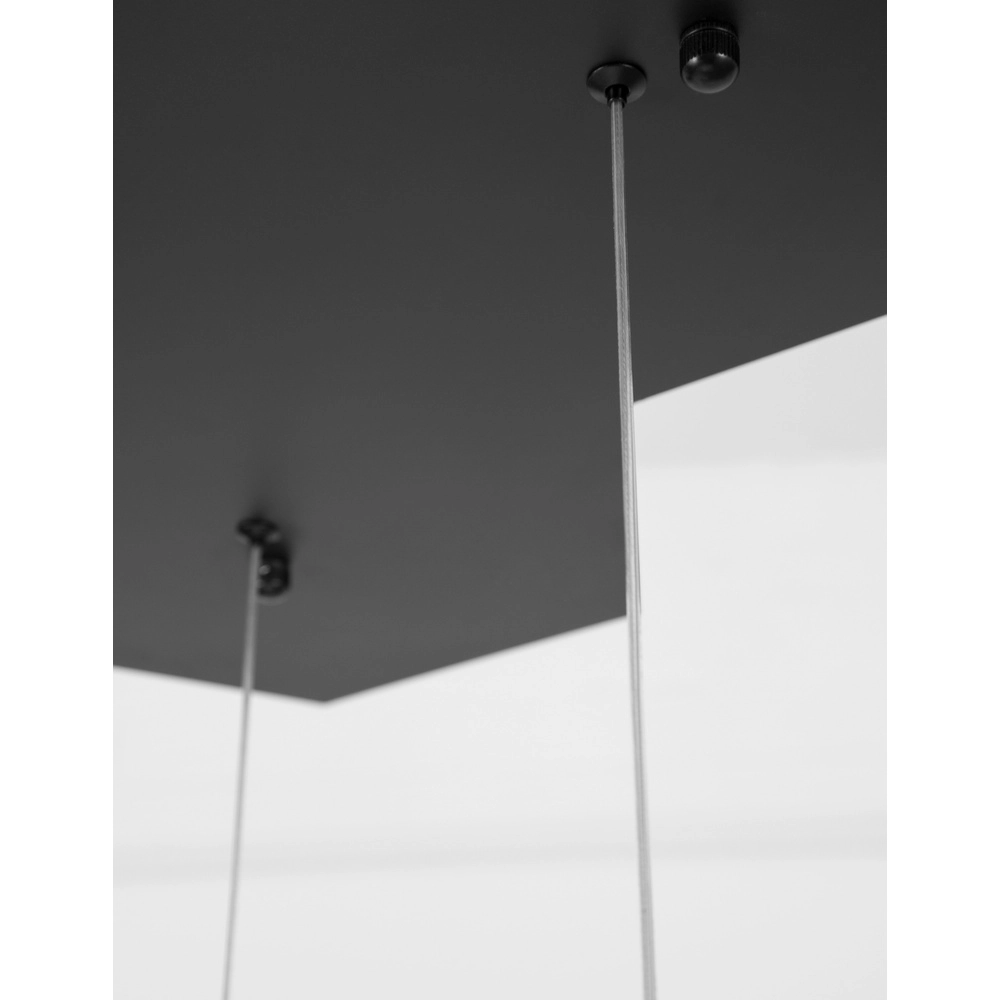 Vierkante hanglamp Gabbia zwart triple Lyora 5212017423412