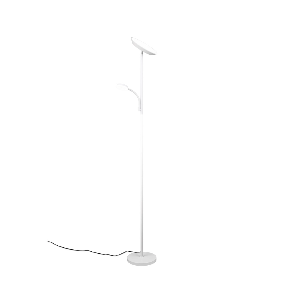 Vloerlamp Specter wit met leeslamp Trio 4017807612301