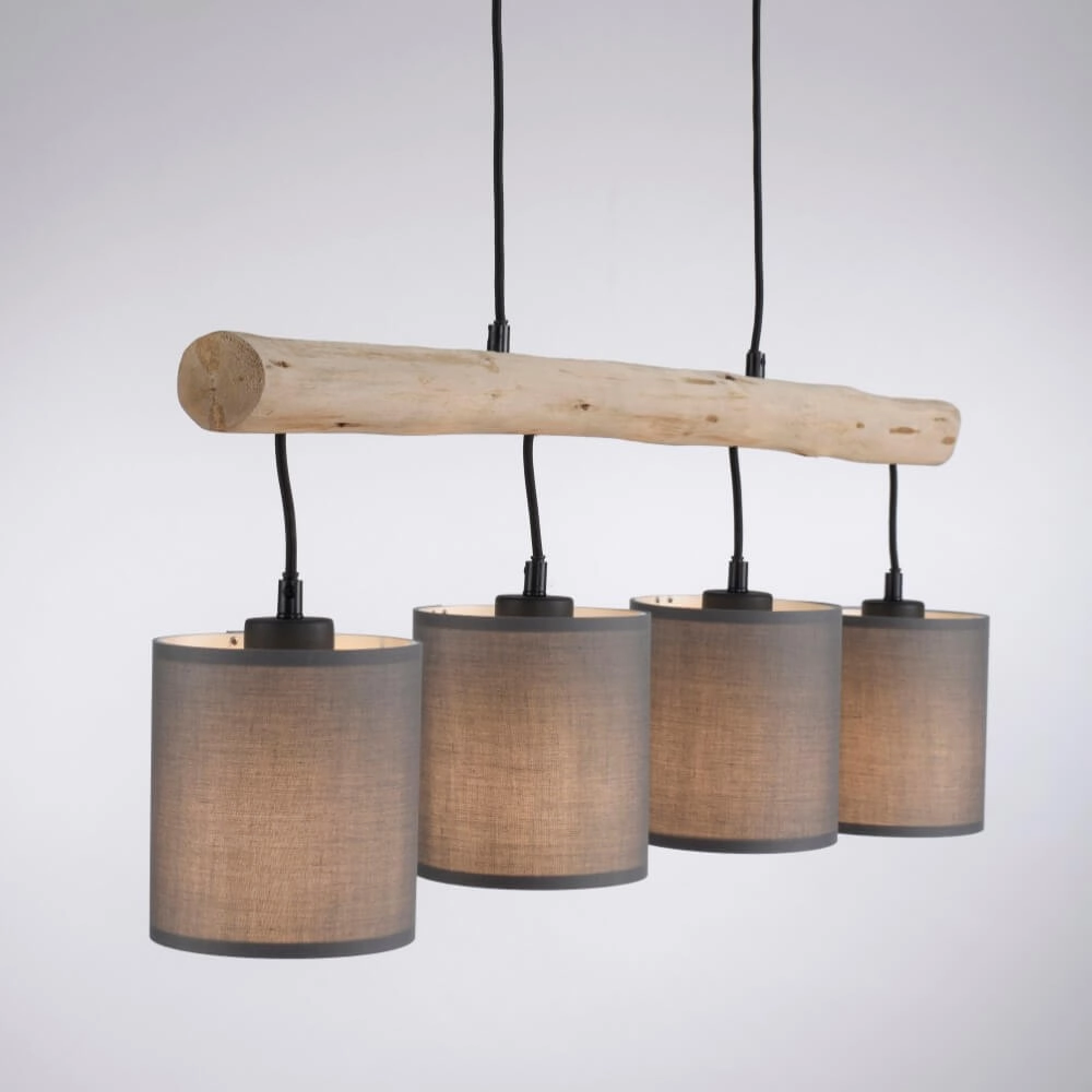 Landelijke hanglamp Green Tribu taupe Just Light 4043689995171