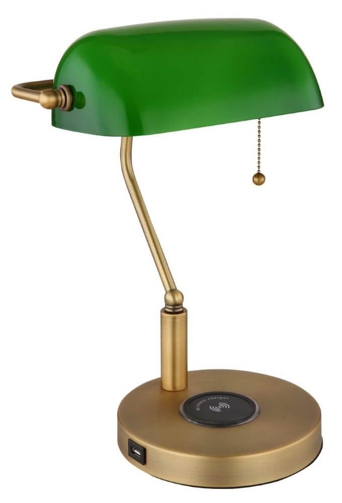 Bureaulamp Antique met draadloze lader Globo 9007371455362