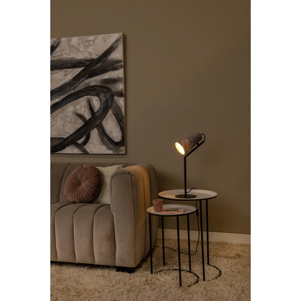 Unieke tafellamp Bensen grijs Lucide 5411212051639