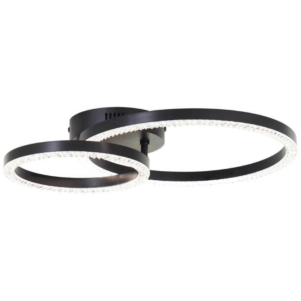 Zwarte plafondlamp Aurelia 2500lm Brilliant 4004353442124