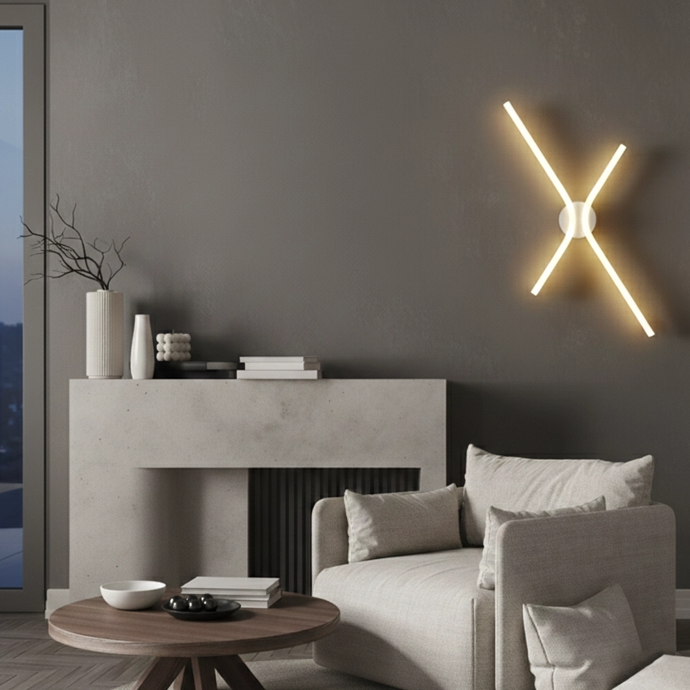 Design wandlamp Akro wit