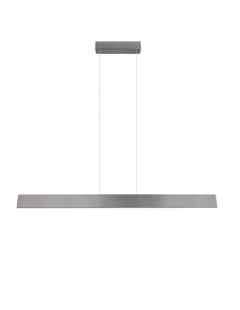 Led kantoor hanglamp Galway 150cm - RVS Trio 4017807616675