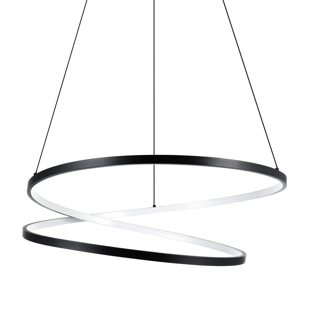 Ø 70cm led hanglamp Ruotale zwart Eglo 9008606303526