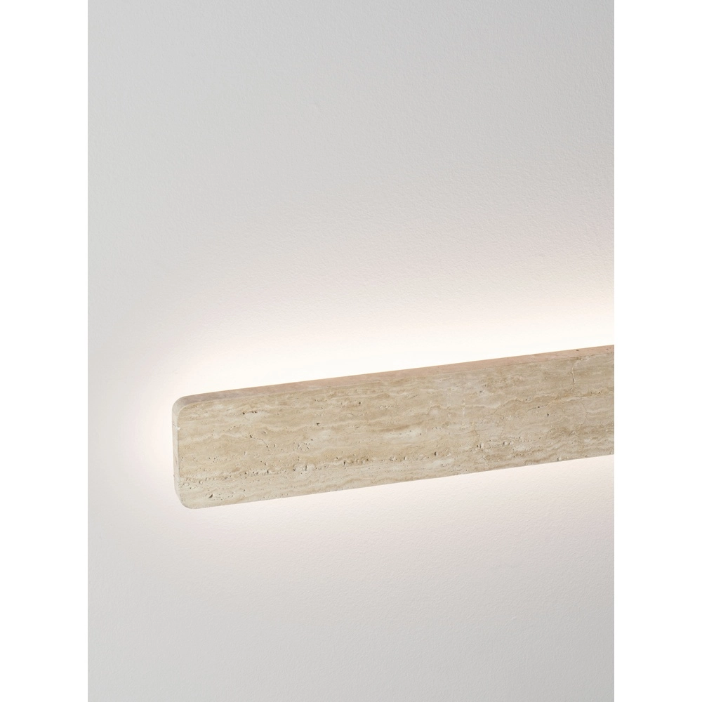 Strakke wandlamp Alyssa zand bruin Lyora 5212017495860