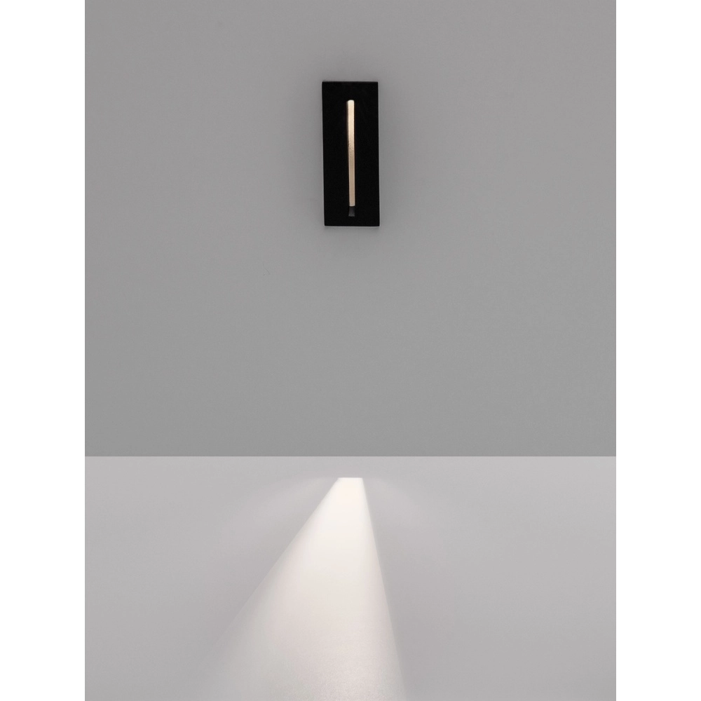 Inbouwlamp Aizen rechthoek wit