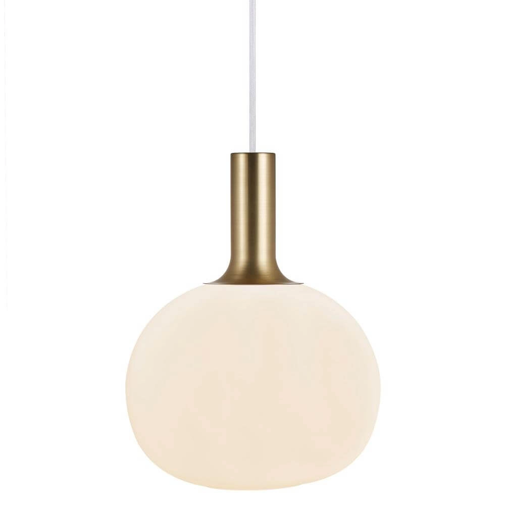 Glazen hanglamp Alton bol Ø 25cm wit