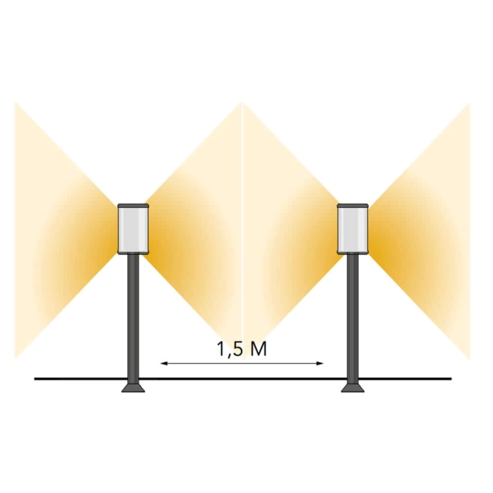 Terraslamp Eros Low zwart Lightpro 8719979282813