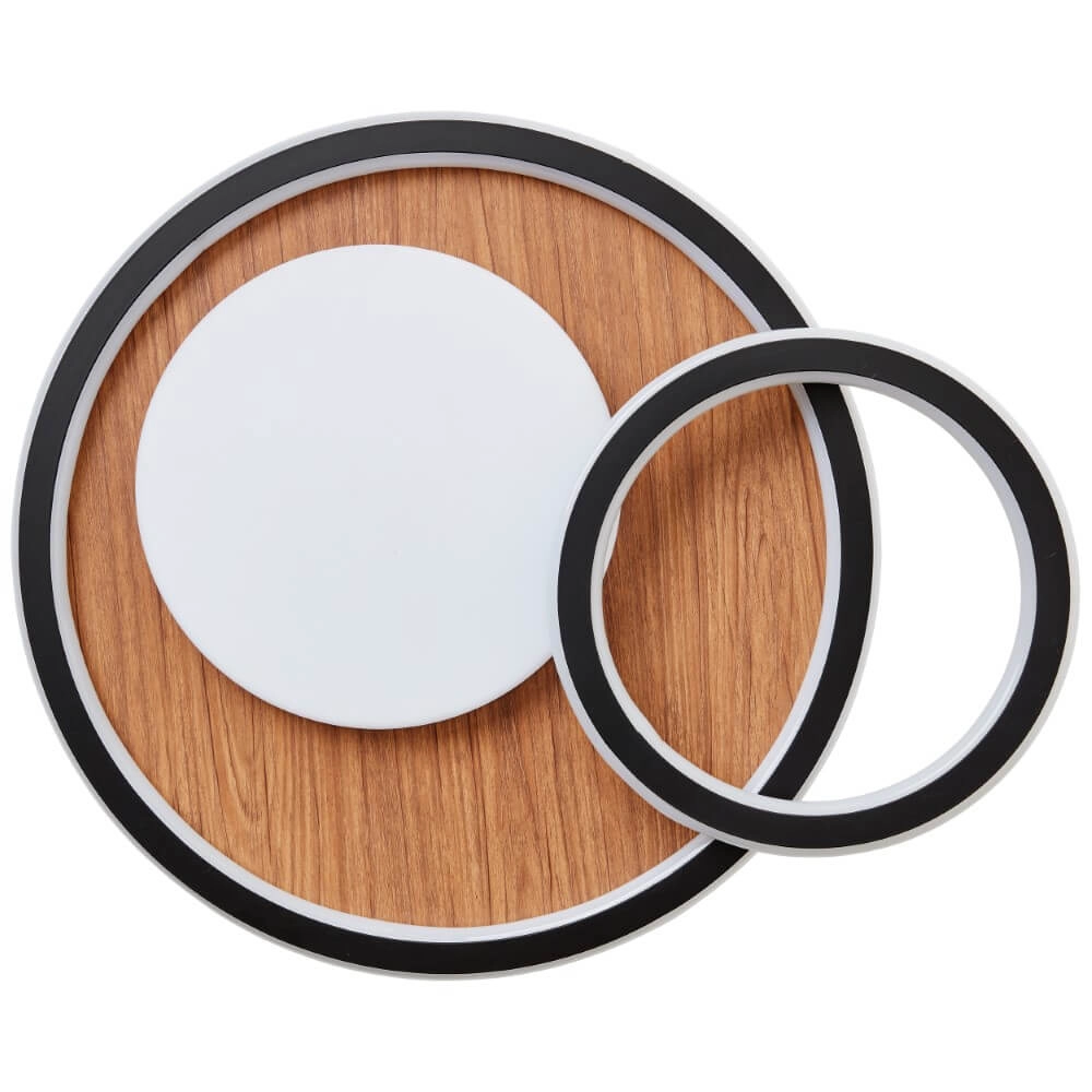 Ronde houten plafondlamp Karney Brilliant 4004353409646