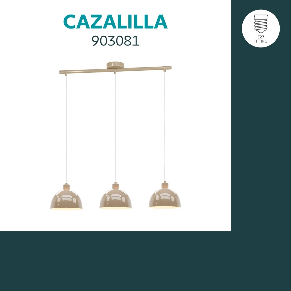 Hanglamp Cazalilla zand bruin Eglo 9008606407033
