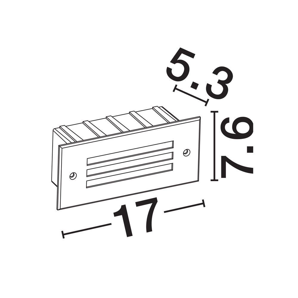 Strakke wandlamp Off 17cm met ribbels Lyora 5212017453389