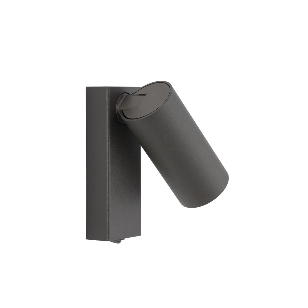 Richtbare spot Fourty met schakelaar - donkergrijs Lyora 5903139117661