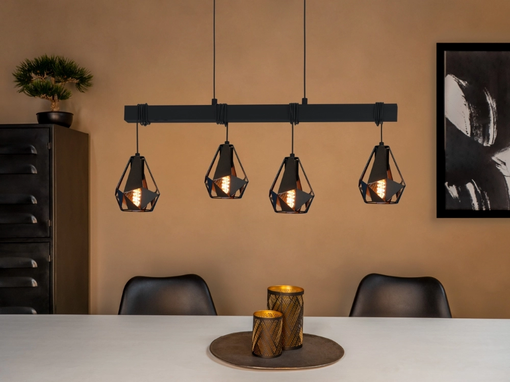 Design hanglamp Townshend 7 zwart Eglo 9002759334253