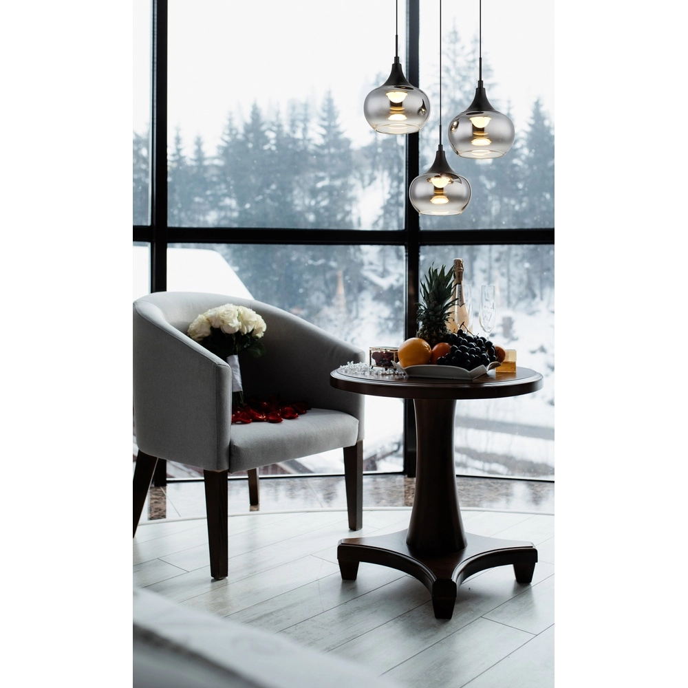 Design hanglamp Lui 3-lichts zwart Globo 9007371586608