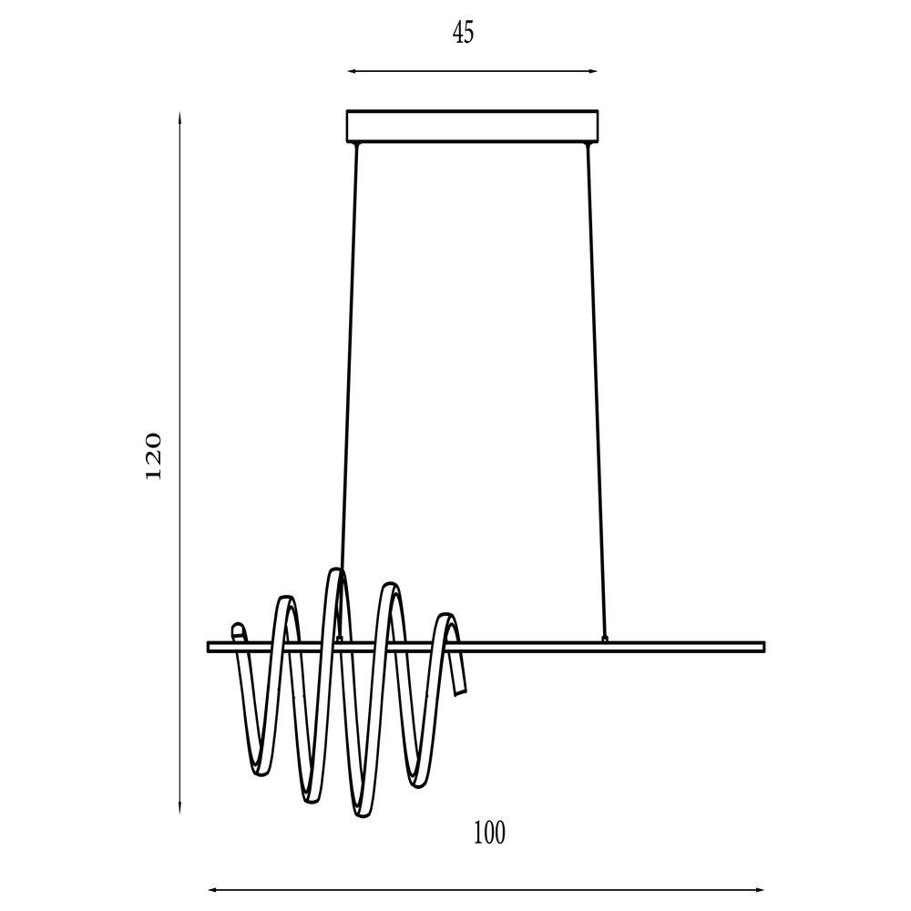 Hanglamp Sword zwart Searchlight 5053423302232