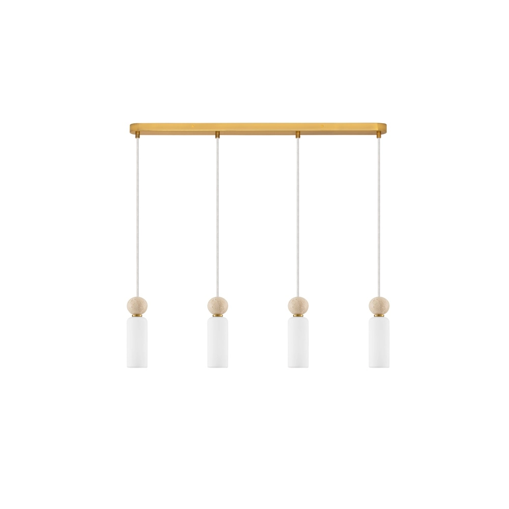 Hanglamp Filomena 4-lichts goud