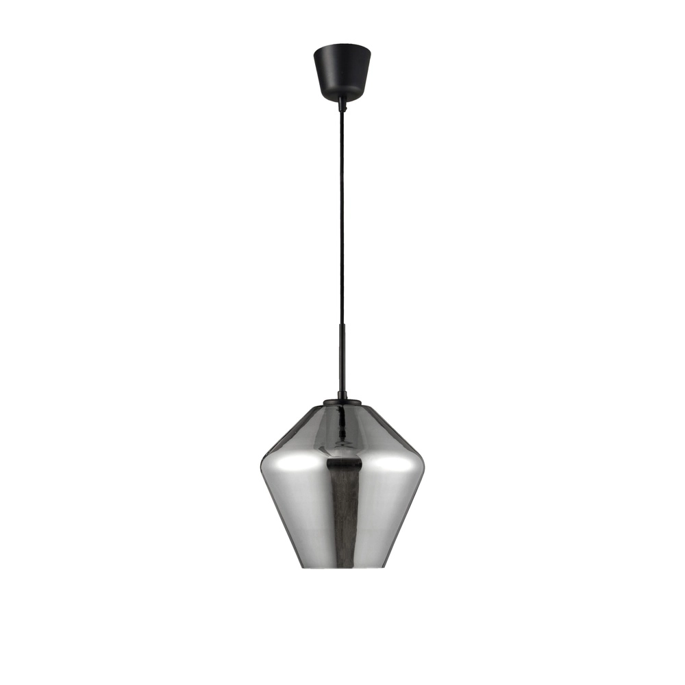 Hanglamp Veiro chroom glas Ø 23 x 22cm Lyora 5212017421296