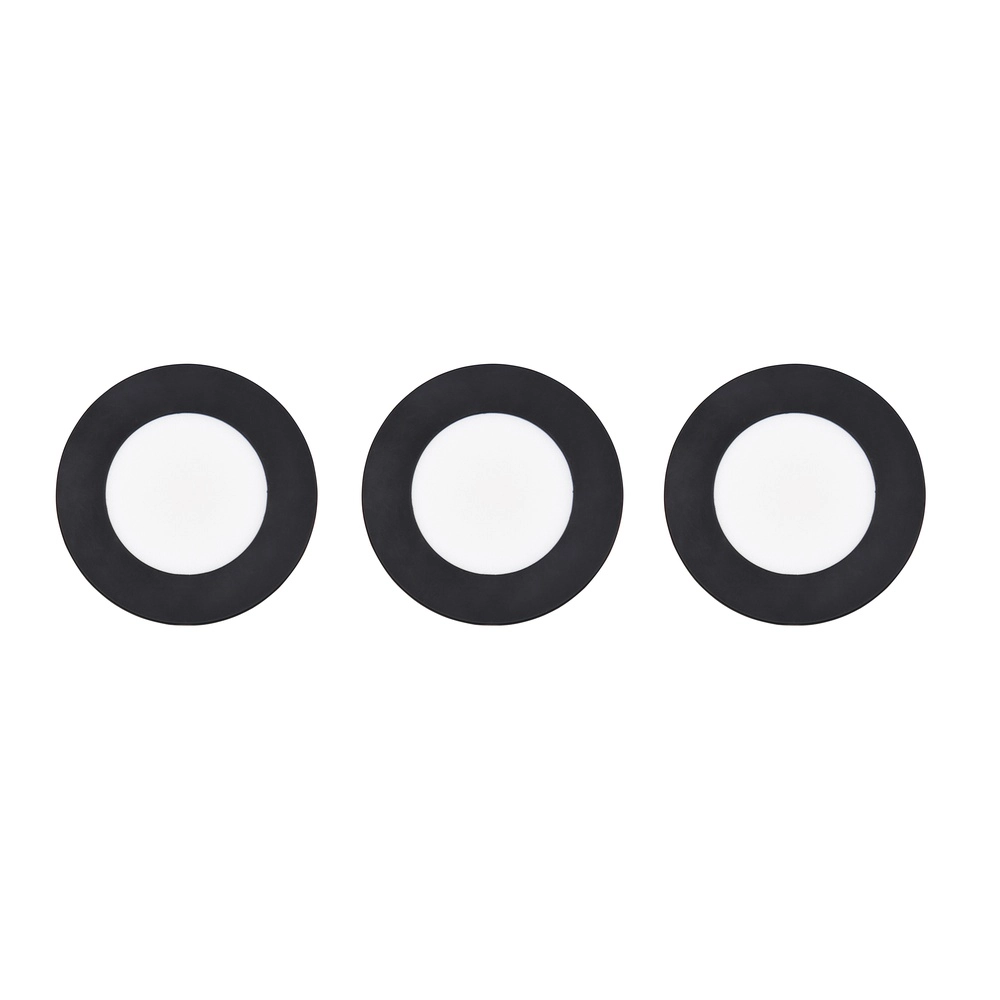 Set van 3 inbouwspots Himal zwart IP65 Trio 4017807663792