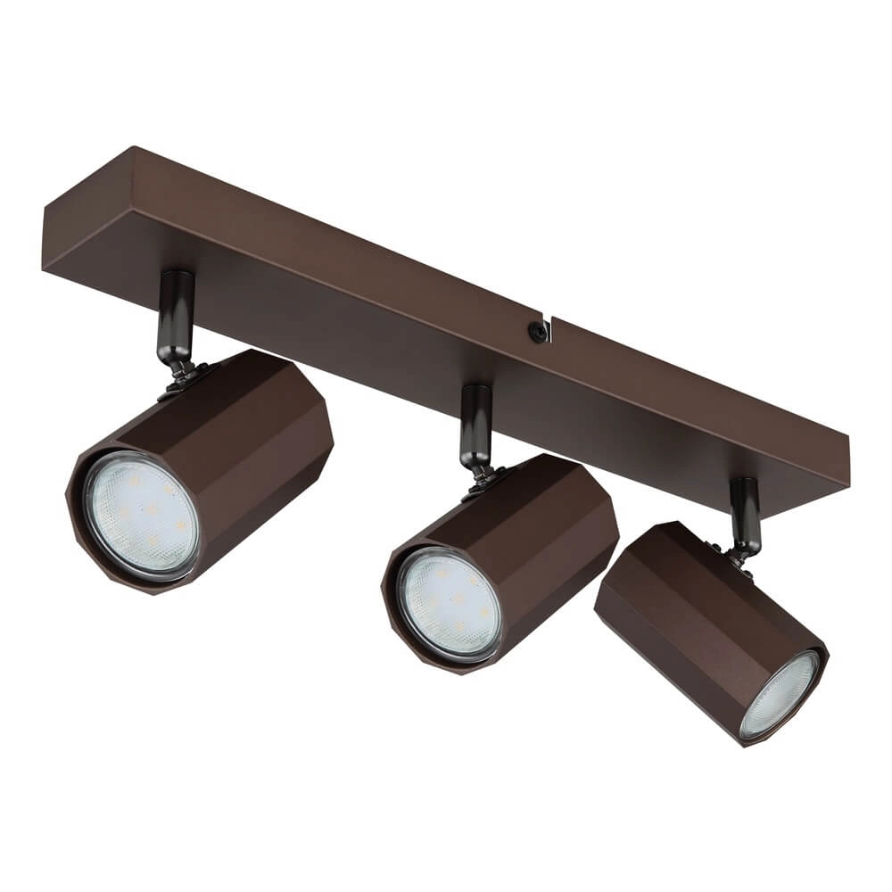 Bronzen plafondlamp James 3-lichts Globo 9007371450886