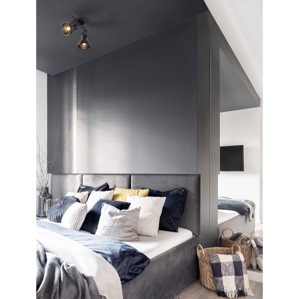 Plafondlamp Ruvi 2-lichts zwart Lyora 5212017446367