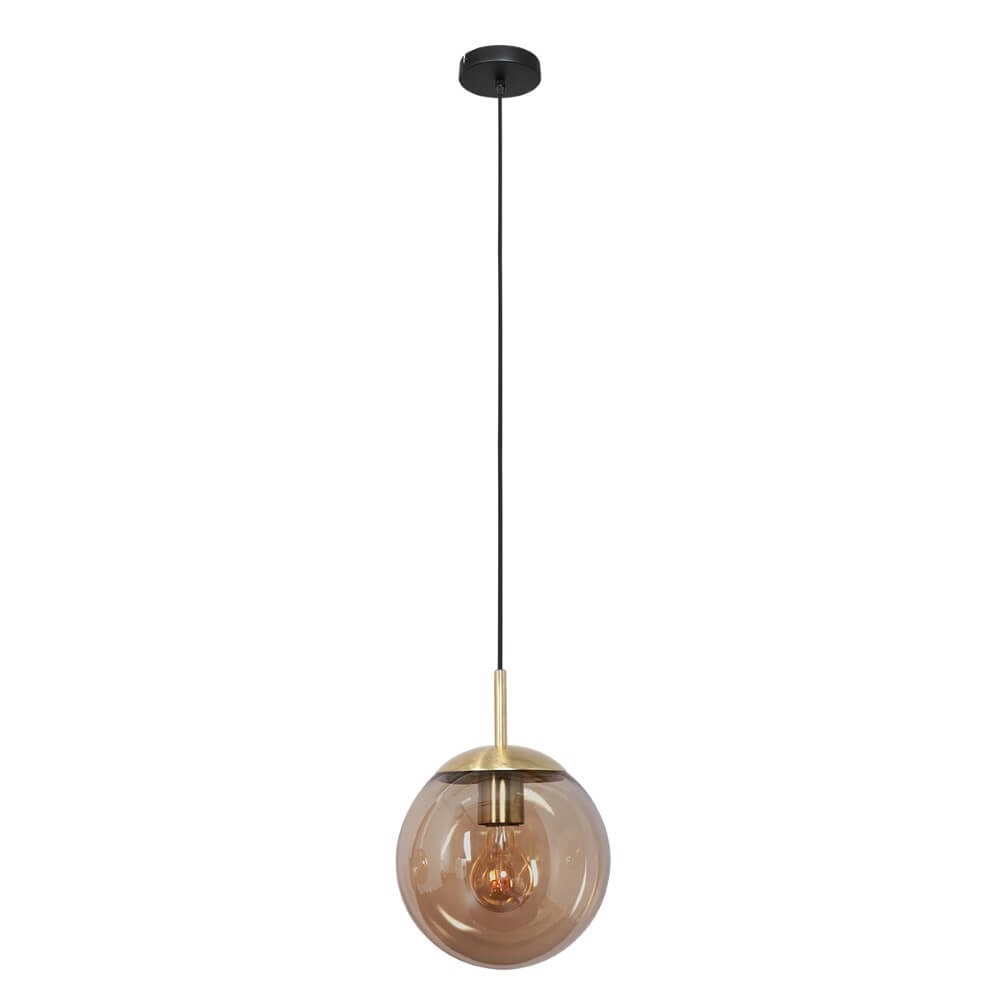 Gouden glazen hanglamp Bolique Ø 25cm Steinhauer 8712746166378