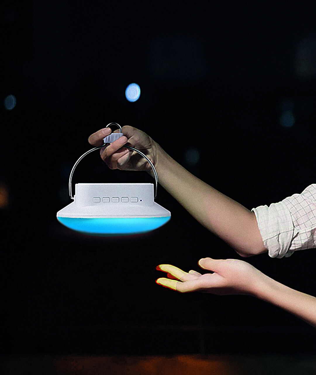 Tafellamp Disc RGB wit GardenLights 5907800858907