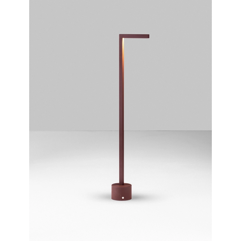 Sleek garden lamp Pipe Rust brown 64.5cm Lyora 5212017465559
