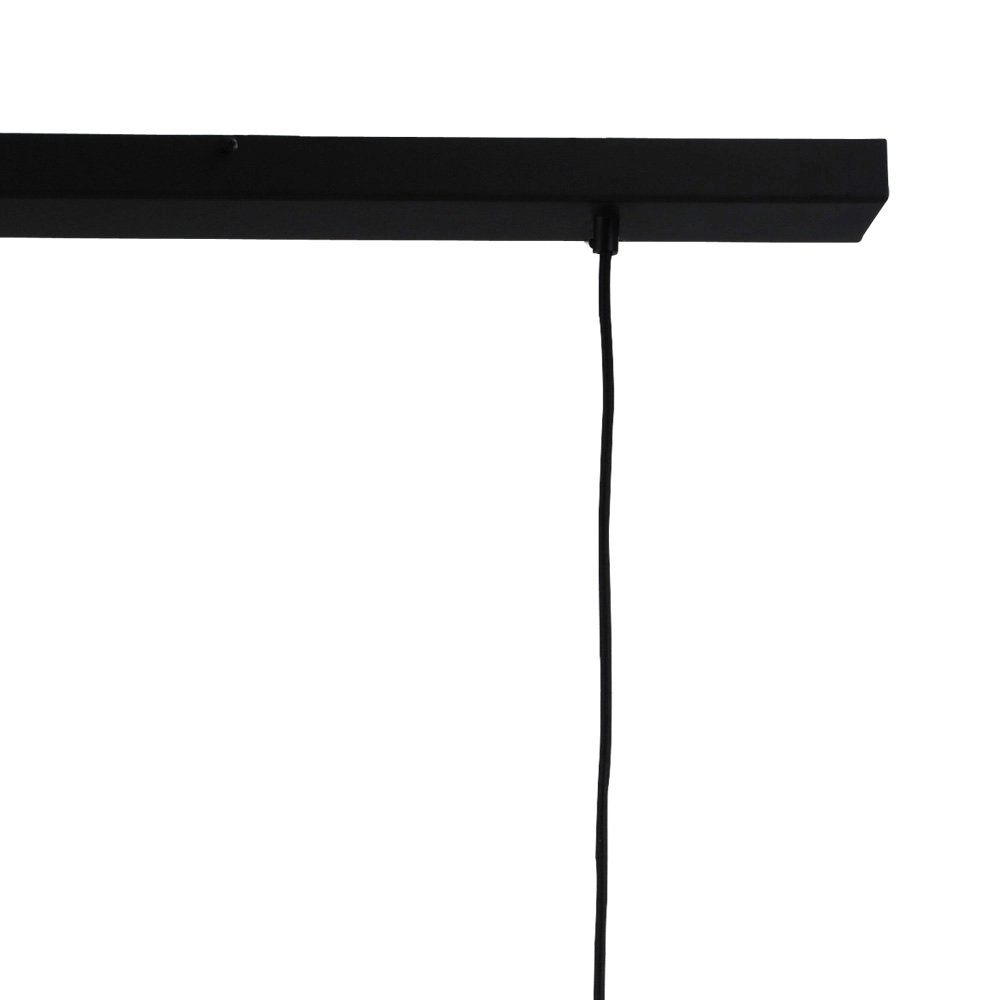 Eetkamerlamp Lett ll 2-lichts zwart met smoke glas Masterlight 8718121183268