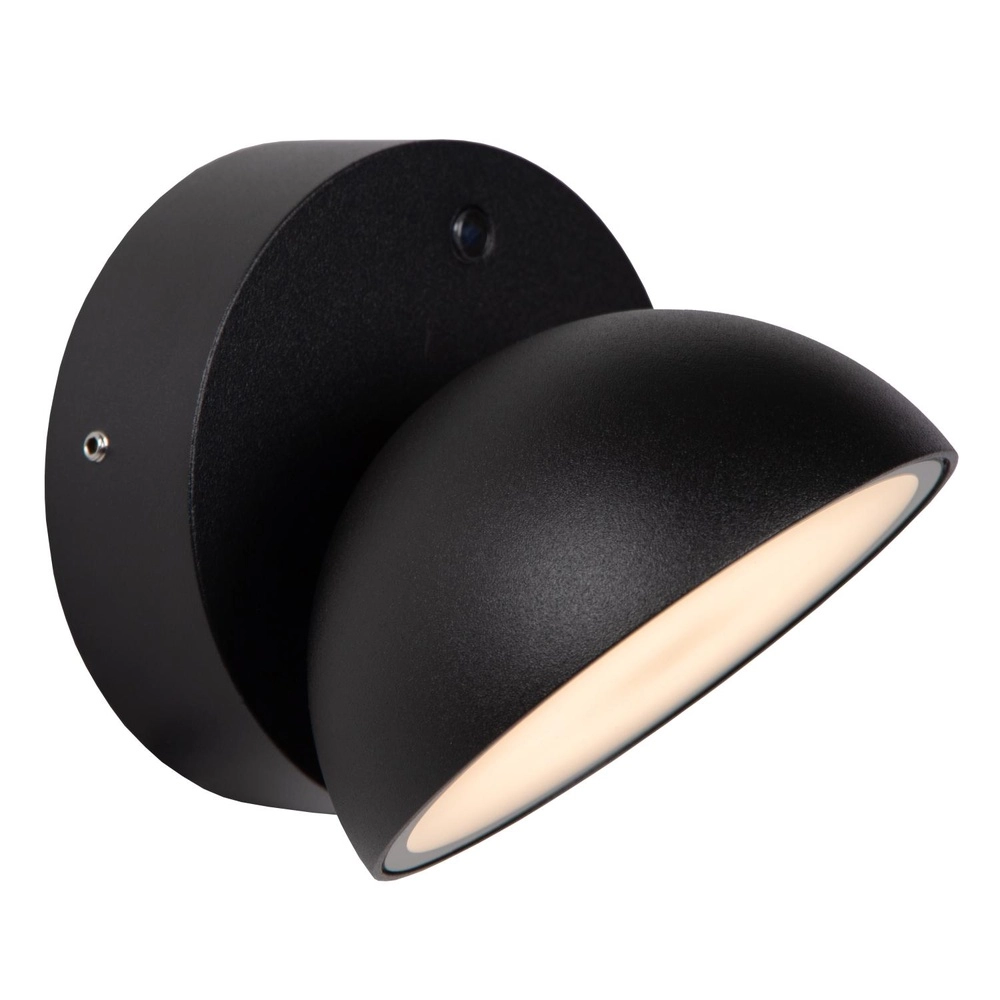 Design wandlamp Finn met sensor zwart Lucide 5411212221612