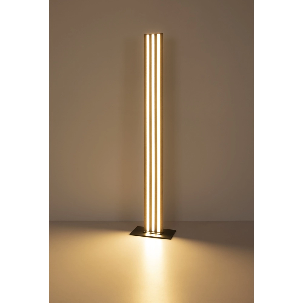 Vloerlamp Hayden zwart met hout Globo 9007371580583