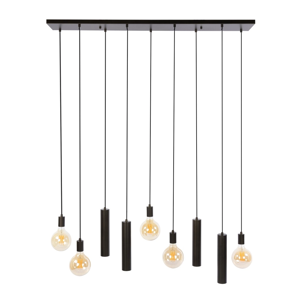 Design hanglamp Senso 9-lichts sienna bruin Lyora 8716803515048
