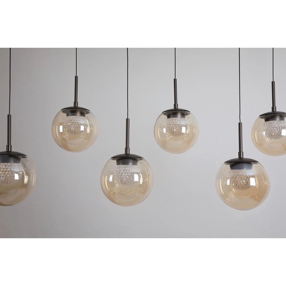 Design hanglamp Solis brons 7-lichts Searchlight 5,05342E+12