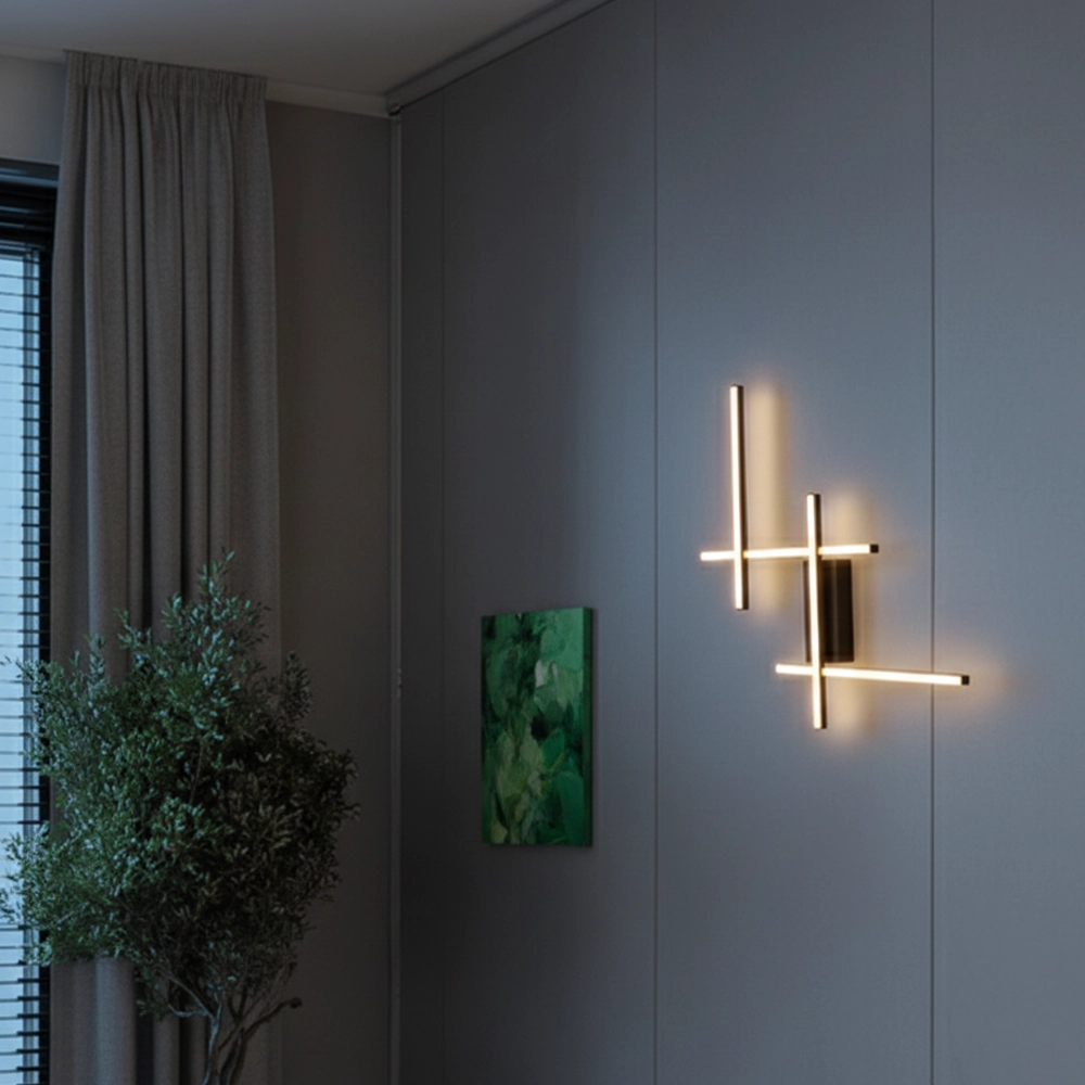 Wandlamp Apecho zwart