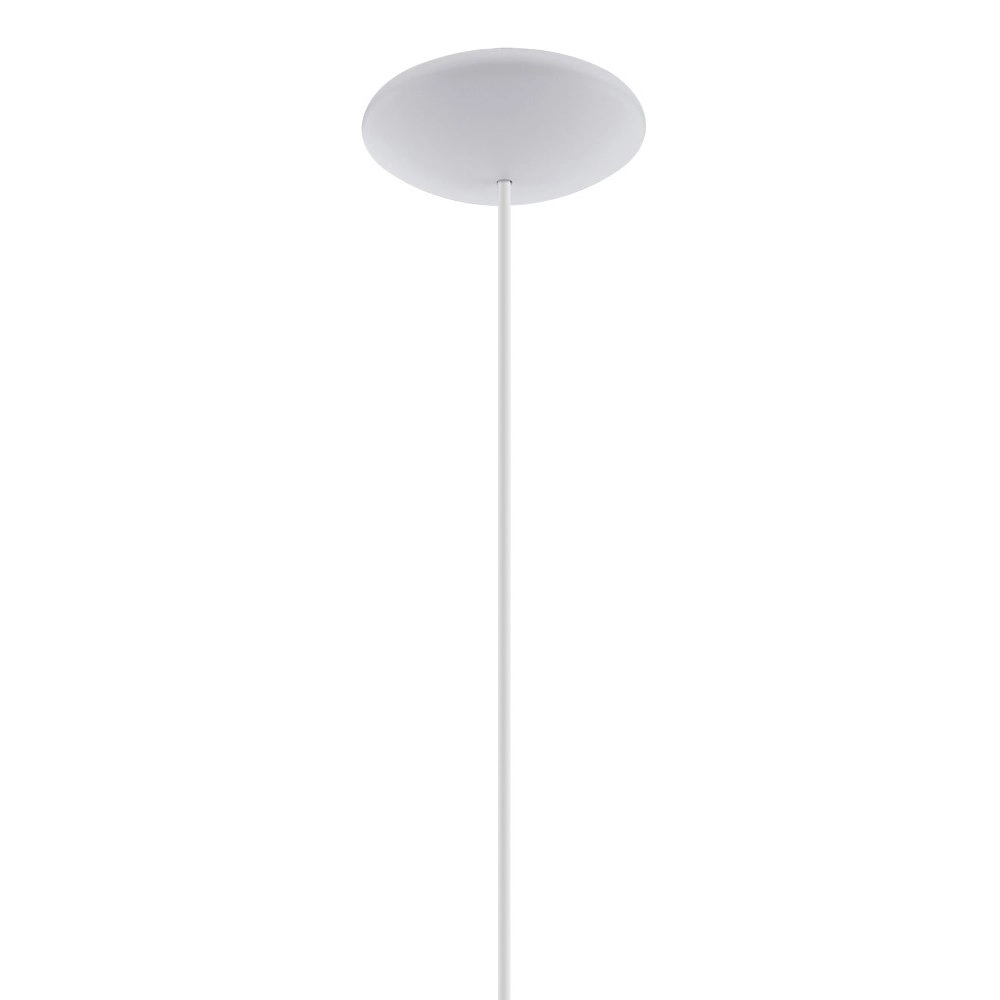Moderne hanglamp Sabinar 18cm wit met houtbruin Eglo 9008606299973