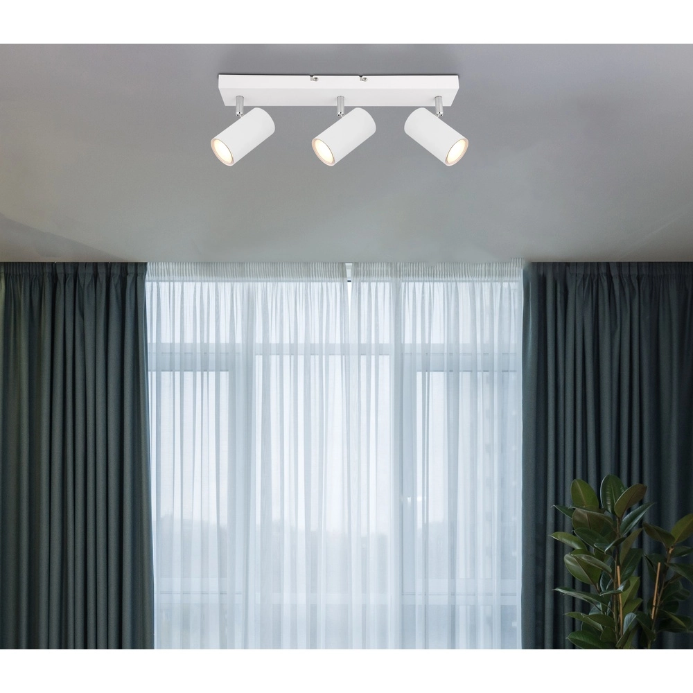 Plafondlamp 3-lichts Robby wit Globo 9007371430536
