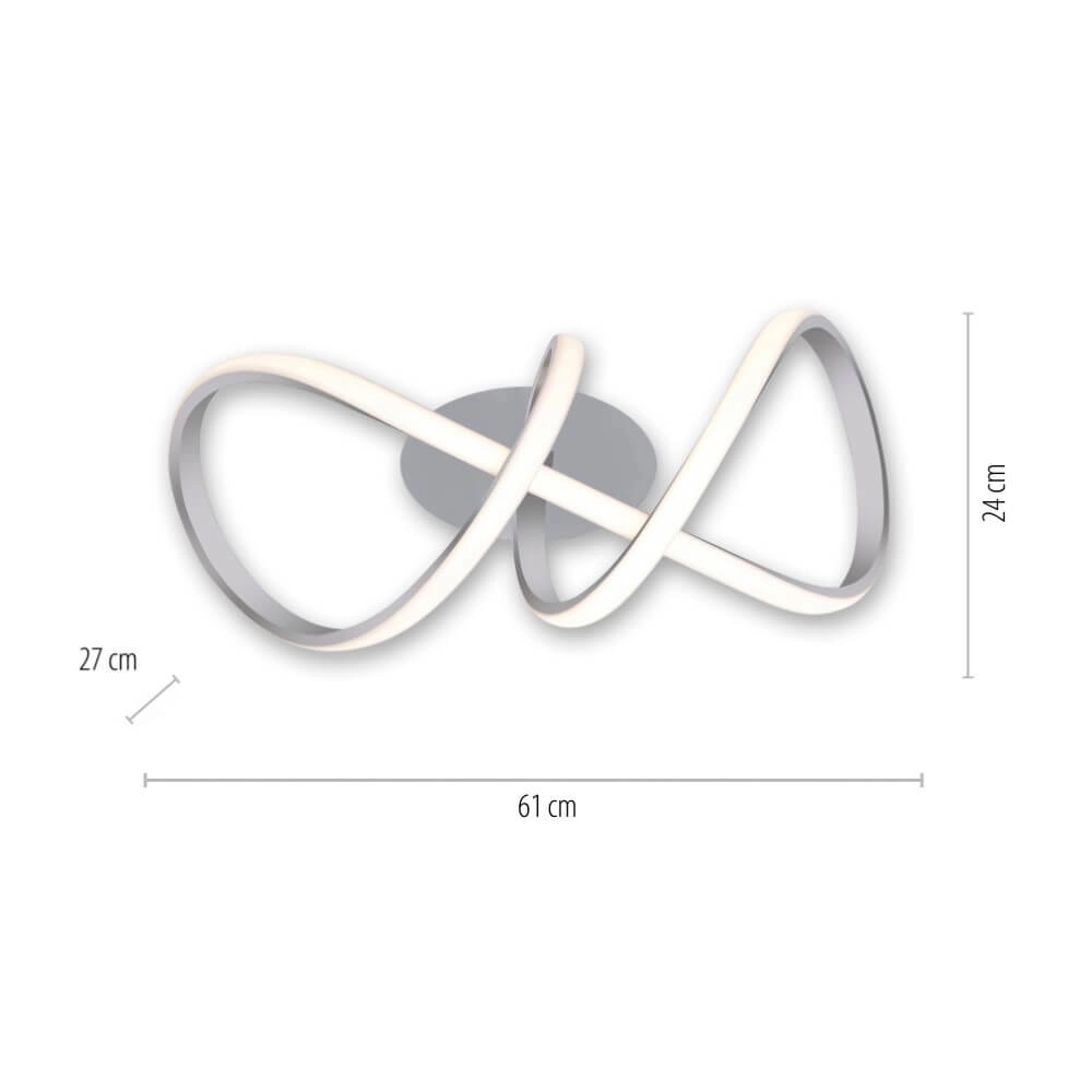 Design plafondlamp Maria aluminium Just Light 4043689975784