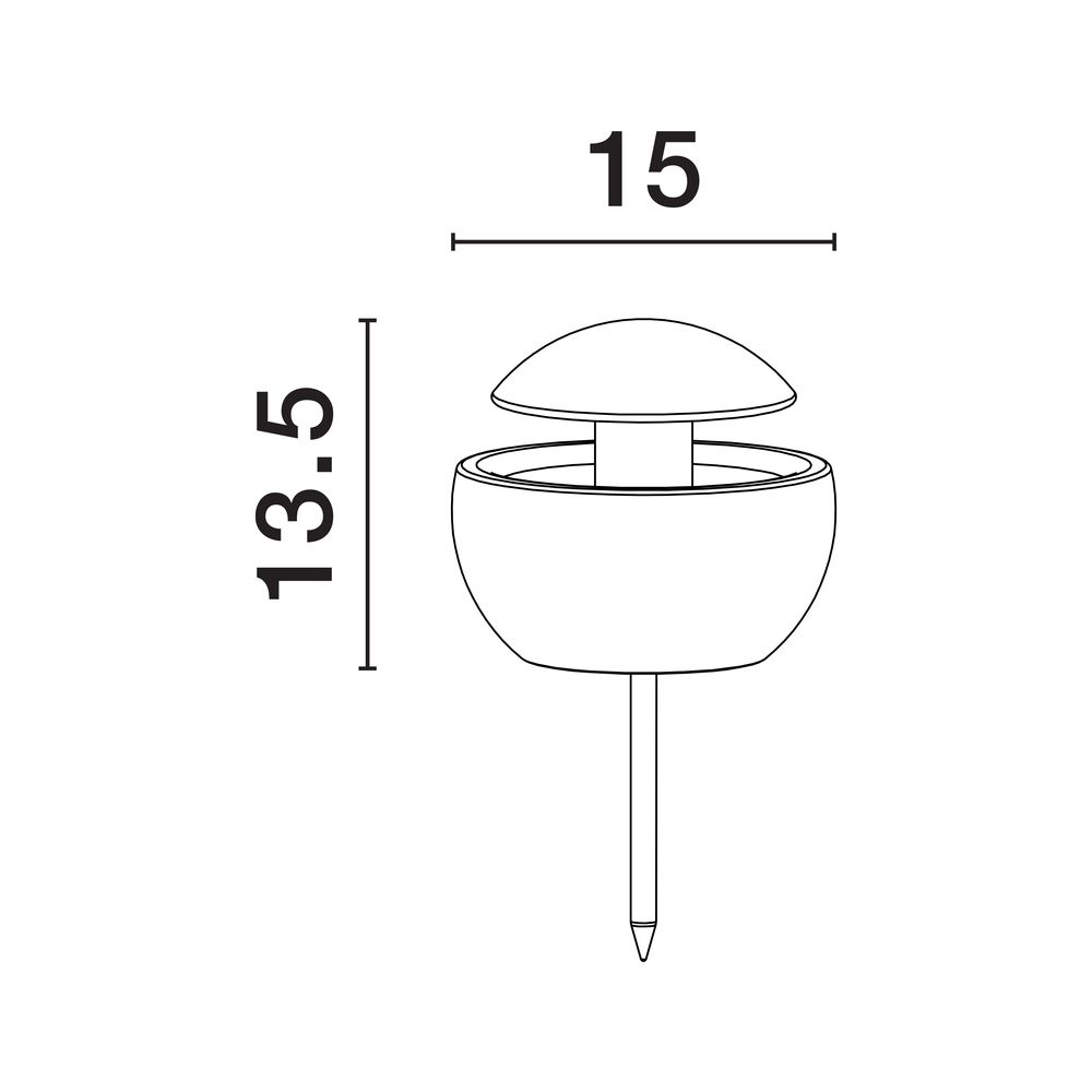Design garden lamp Minor concrete grey Lyora 5212017454454