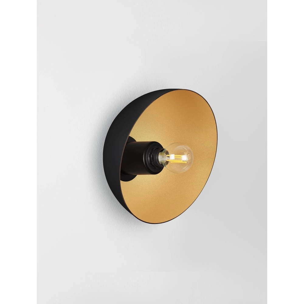 Design wandlamp Onia zwart met goud Lyora 5212017458179