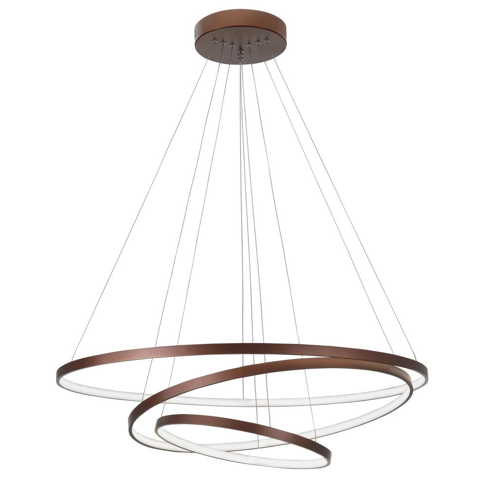 Design hanglamp Ferrol koffie bruin triple Lyora 5212017407238