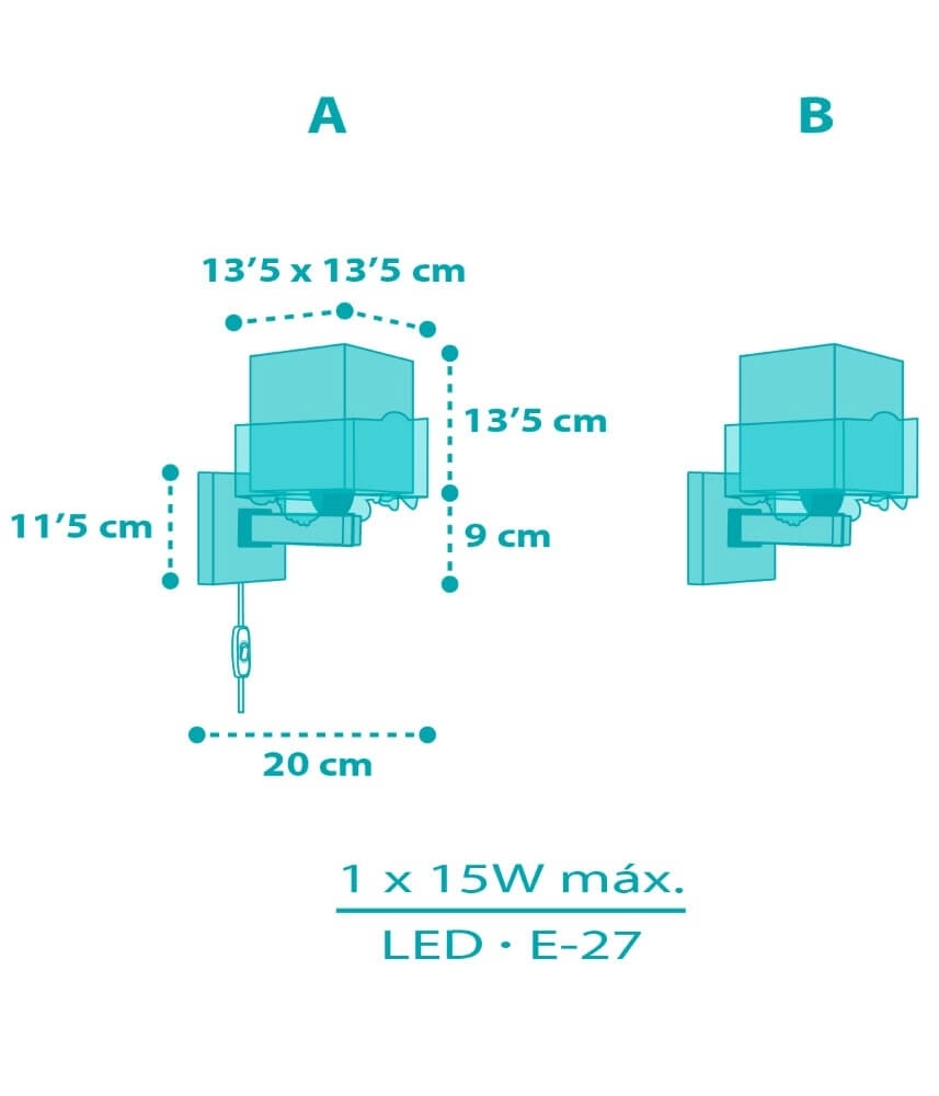 Design kinderkamer wandlamp Happy Jungle Dalber 8420406633190