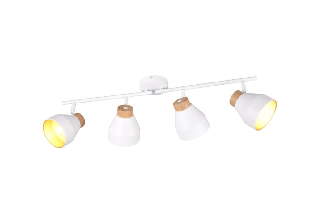 Design plafondlamp 4-lichts Valentin wit