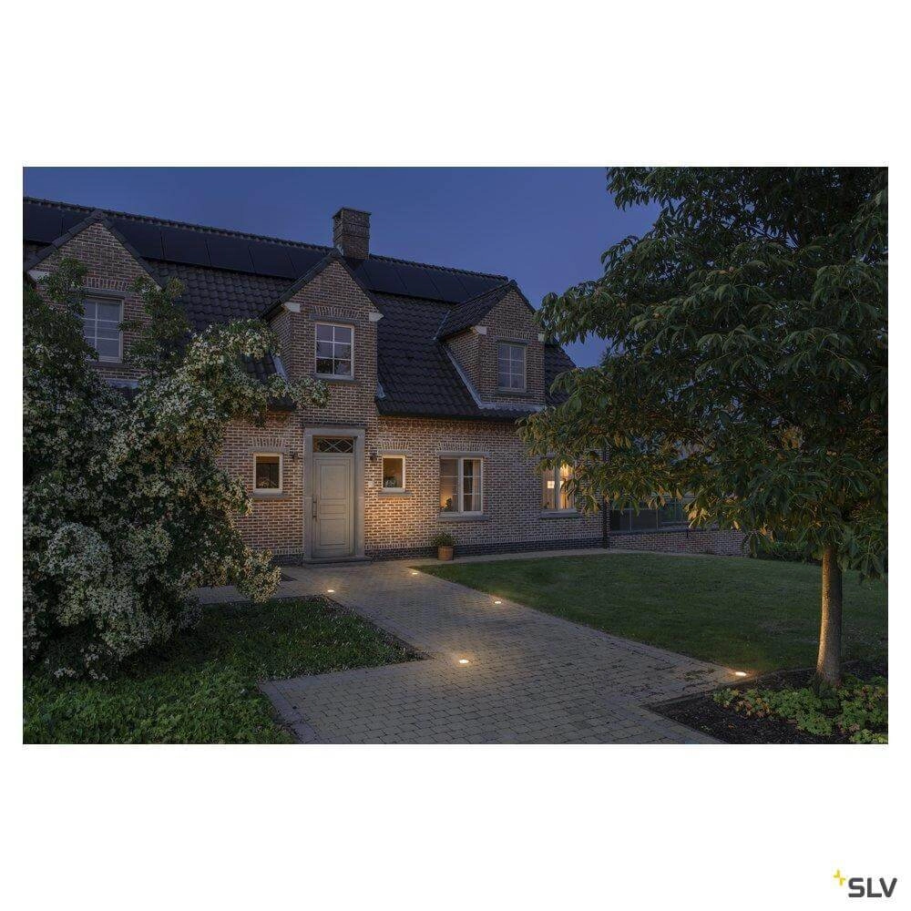 Grote led grondspot Dasar Flat warmwit licht SLV 4024163262071