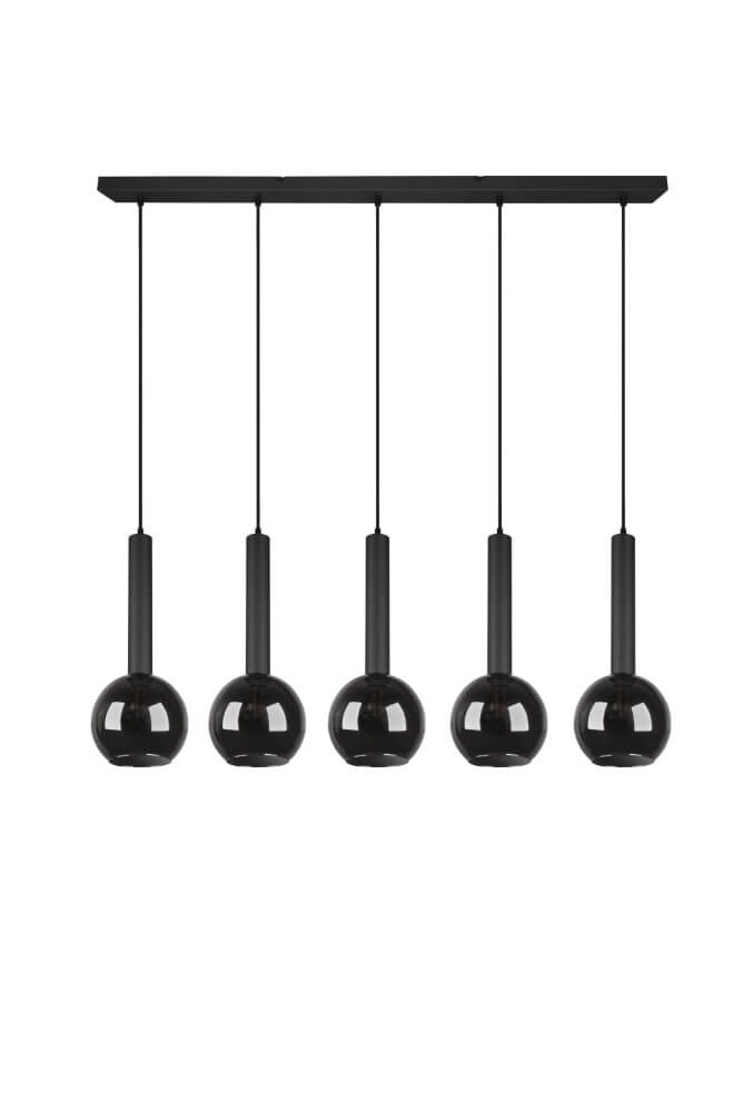 5-lichts hanglamp Clayton zwart Trio 4017807522471