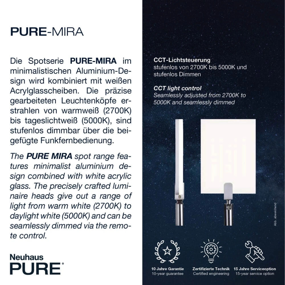Plafondlamp Pure Mira 4-lichts zwart Paul Neuhaus 4012248359457