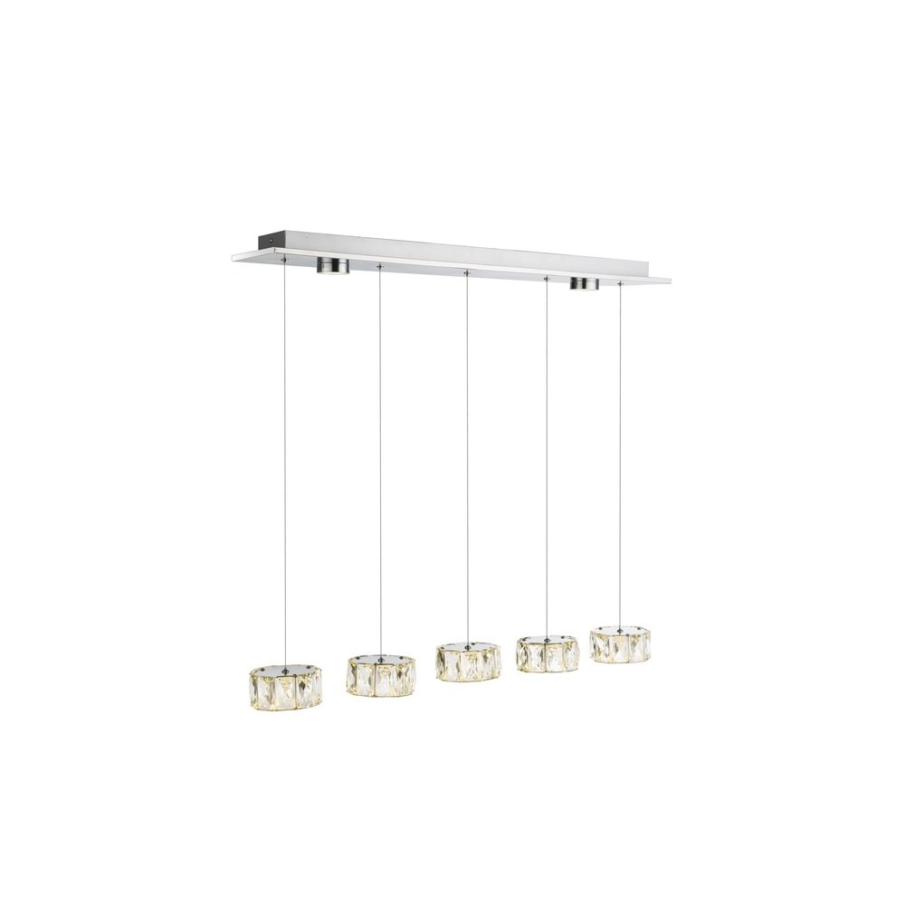 4-lichts hanglamp Amur chroom Globo 9007371342068