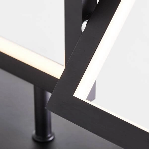 Plafondlamp Ranut 80cm zwart Brilliant 4004353394898