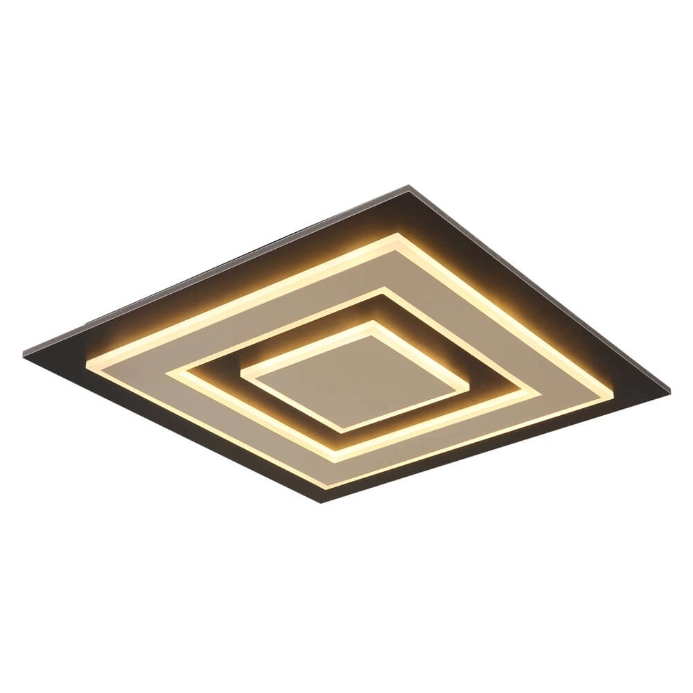 Plafondlamp Jayden 48 x 48cm zwart