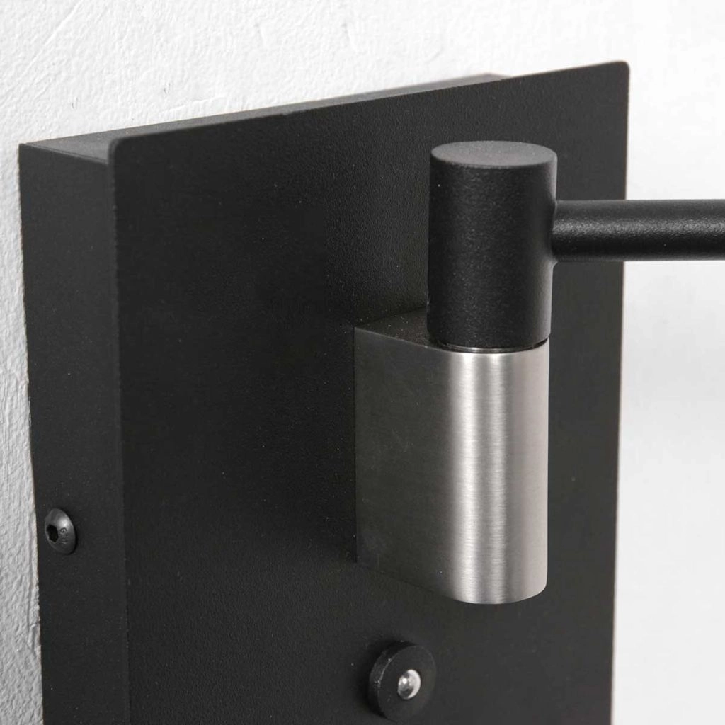 Wand leeslamp Retina zwart Steinhauer 8712746165104