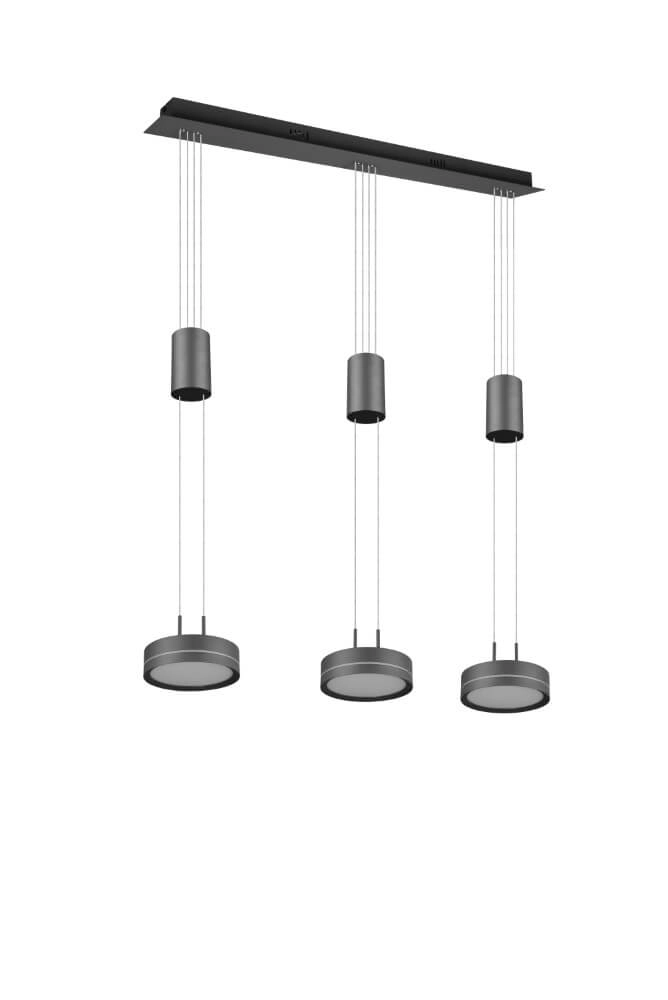 Hanglamp Franklin 3-lichts zwart Hanglamp Franklin 3-lichts zwart